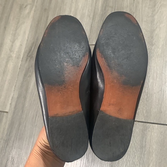 Sam Edelman LORAINE BIT LOAFER Black Leather Gold Metal Detail size 7.5 - Picture 7 of 9